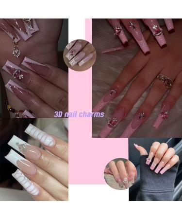 25 Pieces Planet Nail Art Charms - 3D Cross & Saturn Rhinestone Nail Gems | Shiny Acrylic Nail Accessories for Women - Buy Online on GoSupps.com