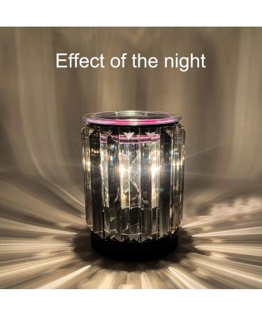 Leyoue Electric Wax Melter & Essential Oil Warmer Night Light - Ironwork Crystal Design | Aroma Decor Lamp for Gifts & Decor - Black - Buy Online on GoSupps.com