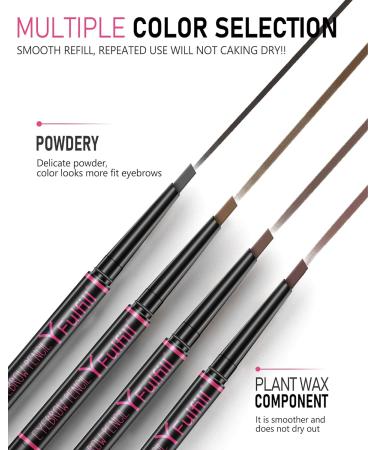 Black Eyebrow Pencil Waterproof | #1 Brow Pencil for Women | Long-lasting Eye Makeup - Buy Online on GoSupps.com