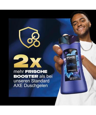 AXE Blue Lavender Shower Gel - 300ml Premium Body Wash for 12h Long-Lasting Freshness | Fine Fragrance Collection - Buy Online on GoSupps.com