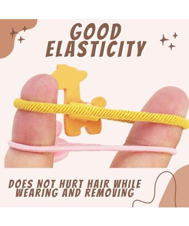 30 Cute Cartoon Animal Hair Ties for Girls in Metal Box - Thin Elastic Bands for Children s Hair Jewelry - Buy Online on GoSupps.com