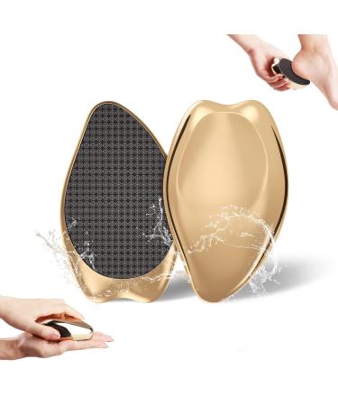 AnjoCare Nano Glass Foot File Hard Skin Callus Remover Foot Scraper Salon Home Pedicure Tool for Foot Beauty Care Can Be Used on Both Wet/Dry Cracked Feet(Golden) - Buy Online on GoSupps.com