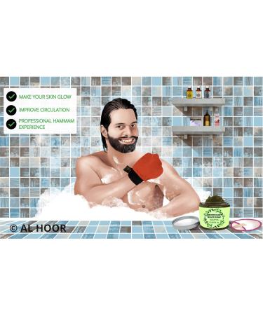 Genuine Moroccan Kessa Body Exfoliating Mitt Glove - Premium Quality for Dead Skin and Fake Tan Removal (White) - Buy Online on GoSupps.com