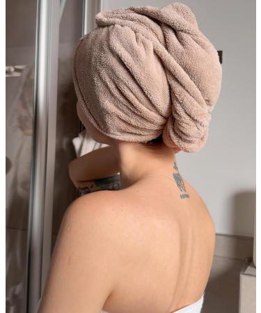 Invisibobble Cozywrap Haarturban Set - Soft Taupe Towel Turban for Hair Care & Wellness | 1 Piece - Buy Online on GoSupps.com