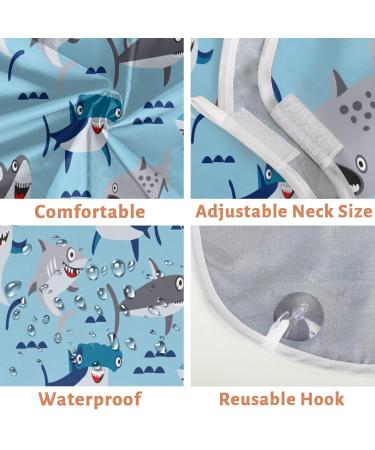 Funny Shark Beard Bib Apron | Waterproof Hair Catcher for Men | Grooming Cape with Suction Cups - Perfect Gift - Buy Online on GoSupps.com