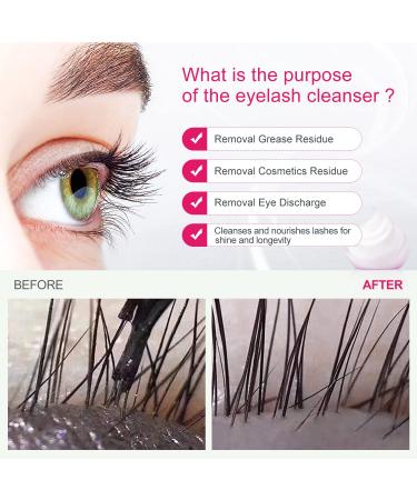 Lash Shampoo Concentrate 5ml x 5 - Non-Irritating Lash Cleanser for Extensions | Prolong Lash Care | Rose Scent | Salon Quality Eyelash Cleaning - Buy Online on GoSupps.com