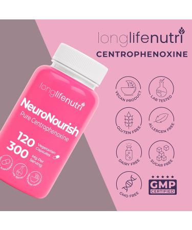 Centrophenoxine 300mg - Cognitive Enhancer Nootropic | Made in USA | 120 Vegetarian Capsules for Healthy Aging & Brain Function - Buy Online on GoSupps.com