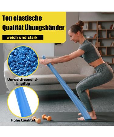 4 Set Fitness Resistance Bands - 4 Levels for Yoga Pilates Strength Training & Physiotherapy | Includes Carry Bag - Buy Online on GoSupps.com