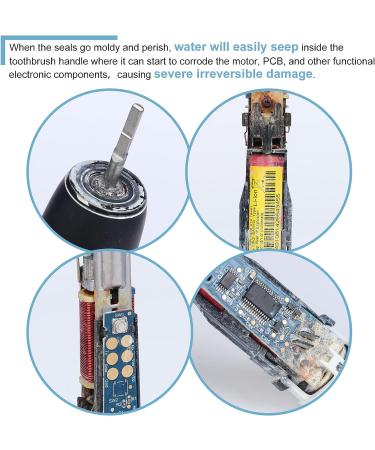 Waterproof Rubber Seal for Philips Sonicare Electric Toothbrush - Compatible with HX6100 HX682a HX686p HX2400 HX6810 HX6836 HX751v HX9690 - 1 Set - Buy Online on GoSupps.com