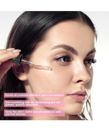 AUSLKA Facial Rose Oil Moisturizing without Greasiness Natural Rose Essential Oil with Petal Fragrance for Face Body Hand Contains Vitamin E Anti Ageing & Anti Wrinkle for Skin Care 1 FL.OZ (30ml) - Buy Online on GoSupps.com