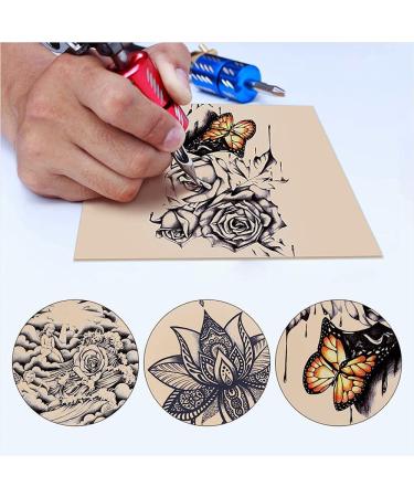 Emalla 10Pcs Tattoo Fake Skin 7.4x5.6 - Soft Silicone Practice Skins for Beginners | Microblading Tattoo Kit Accessory - Buy Online on GoSupps.com