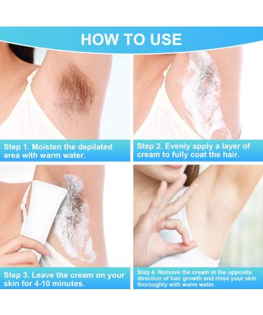 Painless Hair Removal Cream for Women and Men - Gentle Depilatory for Body & Private Parts | JC Gens Soothing Formula - Buy Online on GoSupps.com