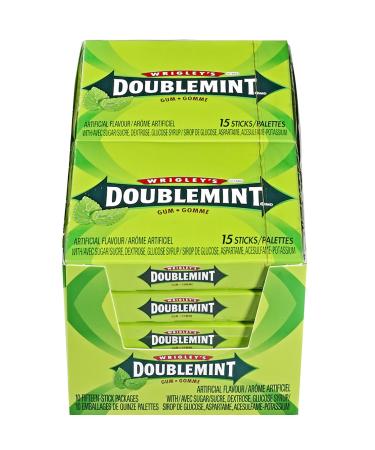 Wrigley's Doublemint 10 Count X 15 STICKS