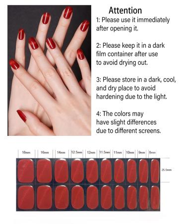 TrueShei Red Cat Eye UV Gel Nail Foils | 20 Self-Adhesive Nail Film Stickers | Gellack Wraps for Stunning Red Cat's Eye Nails - Buy Online on GoSupps.com