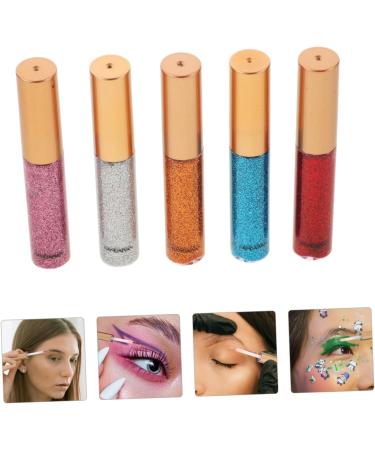 Beatifufu 5pcs Glitter Eyeliner Liquid Highlight Makeup Liquid Eye Shadow Palette - Buy Online on GoSupps.com