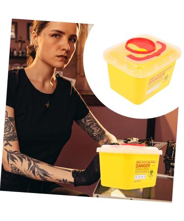 Fomiyes Recycling Box - Needle Waste Disposal Container for Syringes Razors & Blades | ABS Storage Solution for Safe Disposal - Buy Online on GoSupps.com