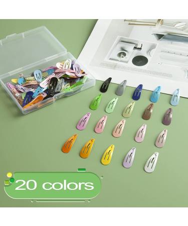 100PCS Snap Mini Hair Clips for Kids - Non-Slip Metal Barrettes in 20 Colors, Perfect for Girls & Toddlers - Buy Online on GoSupps.com