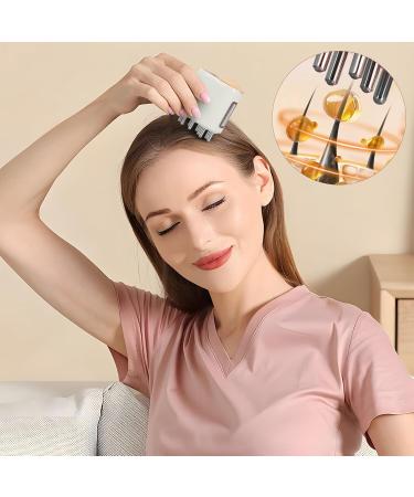 Vusddy 2-in-1 Scalp Massage Brush & Hair Oil Applicator - High-Frequency Vibration for Hair Growth & Treatment - Buy Online on GoSupps.com