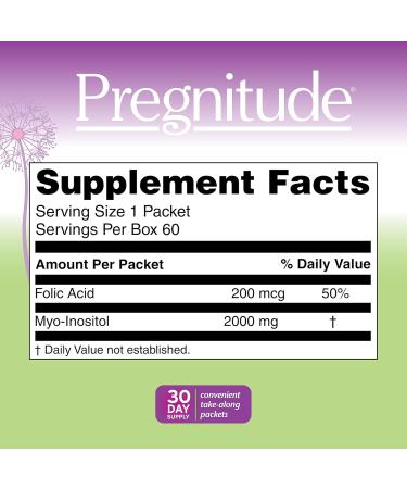 Pregnitude Reproductive Fertility Support - Helps Promote Regular Ovulation - Menstrual Cycles and Increase Quality of Eggs - 60 Day Supply 120 Packets 30 Servings (Pack of 2) - Buy Online on GoSupps.com