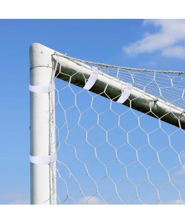30 Pcs White Goal Net Straps for Soccer Training - 14 x 0.8 Inch - Boys Kids Soccer Attachment Straps - Simple Style - Buy Online on GoSupps.com