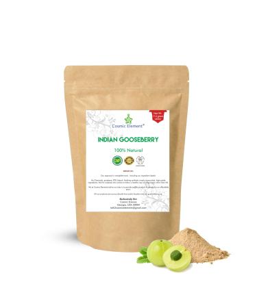 Cosmic Element 100% Pure Organic Amla Powder for Hair Growth Rich in Vitamin C Amalaki Powder for Skin Health & Eating USDA Organic Unrefined 4 oz 4 Ounce (Pack of 1)