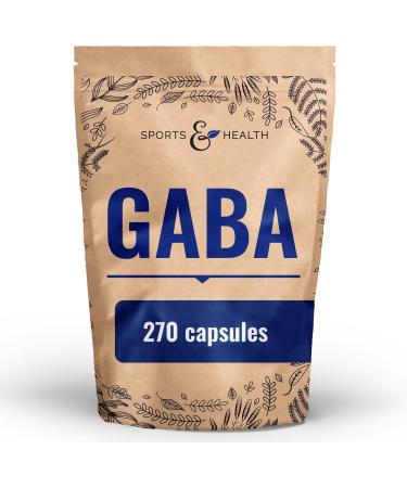 G lules de GABA haute dose - 500 mg par g lule - 270 g lules de 500 mg - Vegan - Acide Gamma Aminobutyrique - 100% Naturel - Buy Online on GoSupps.com
