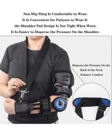 SFKLYU Hinged Elbow Brace | Adjustable Postoperative Arm Support & Stabilizer Splint for Right Arm Recovery - Buy Online on GoSupps.com