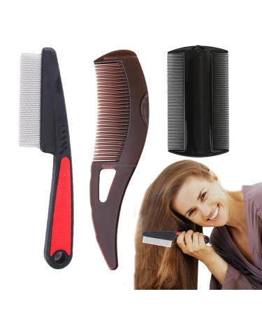 Peigne dents fines ergonomique - Peigne poux portable pour les soins du cuir chevelu et les soins capillaires - Sant durable pour la maison la famille et un usage quotidien - Buy Online on GoSupps.com