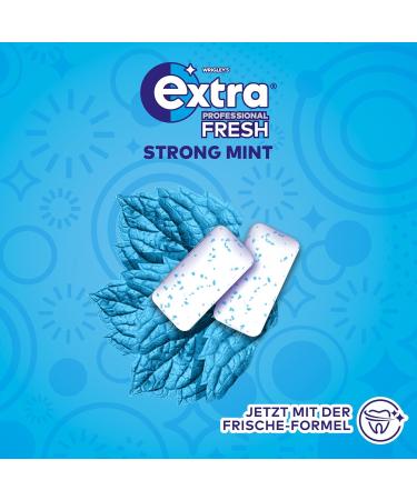 Extra Professional Fresh Chewing Gum Strong Mint - 50 Dragees for Intense Freshness | International Shipping Available - Buy Online on GoSupps.com