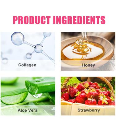 2 Pack Strawberry Lip Mask & Bee Balm Lip Balm Set for Hydrating & Moisturizing Lips - Prevent Dryness & Cracks, Exfoliating Scrub Included - Strawberry Flavor - Buy Online on GoSupps.com