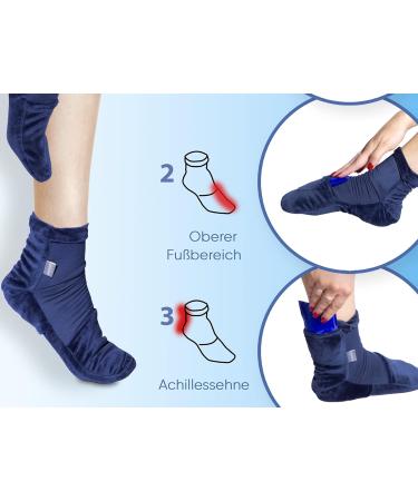 ICEHOF Replacement Cooling Pads (2x) for Cooling Socks - 11 cm x 10 cm Gel Compresses for Foot Therapy in Chemotherapy & Rheumatism - Buy Online on GoSupps.com