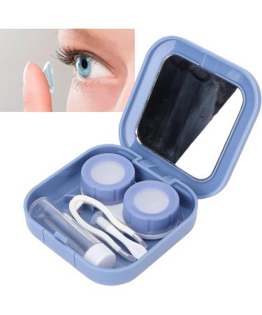 Pongnas Mini Portable Contact Lens Case - Purple Plastic Storage Container Set for Travel and Home Use - Buy Online on GoSupps.com