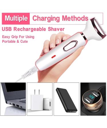 Electric 4-in-1 Haircutter for Women - Safe & Fast Wireless Hair Removal for Face Legs Body & Bikini Zone - Washable Heads - Buy Online on GoSupps.com