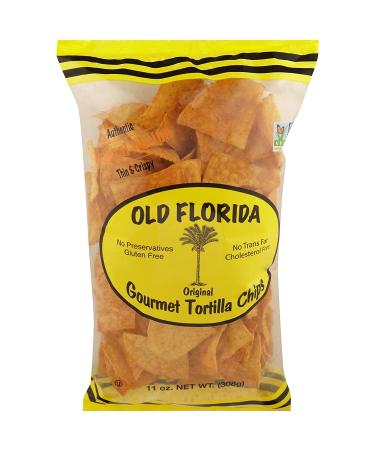 Old Florida Gourmet Original Tortilla Chips 11 OZ - Pack of 2 - Thin & Crispy Non-GMO Recipe - Buy Online on GoSupps.com
