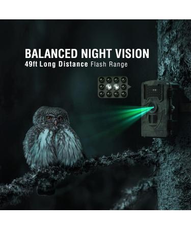 Buy Aomiun 36MP Wild Camera | 1080P Motion Detector & Night Vision | IP54 Waterproof Hunting Camera with 34 Infrared Lights - Buy Online on GoSupps.com