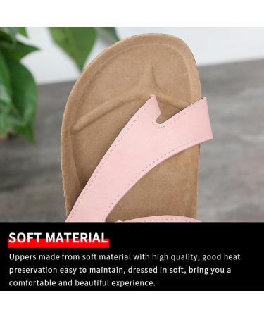 Bunion Orthopedic Sandals for Women | Lightweight Arch Support Flip Flops for Hallux Valgus | Comfy Summer Beach Slippers - Size 6.5 Pink - Buy Online on GoSupps.com