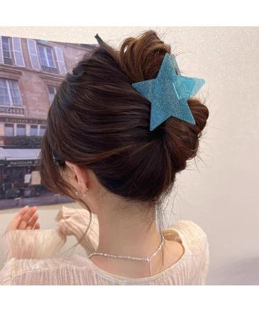 Lorenleya Sparkling Star Hair Claws Clips for Women - Green Colorful | Fashionable Hair Accessories Gift for Girls - Buy Online on GoSupps.com