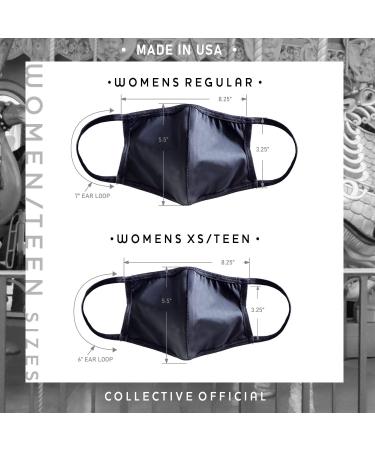 Shop Made in USA Sports Performance Face Mask for Women - Black (Regular) | WBRLCI | International Shipping Available - Buy Online on GoSupps.com