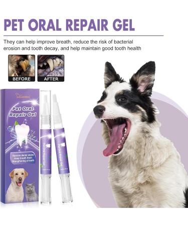 LWJUWOKL 3PCS Pet Oral Repair Gel Dog Cat Teeth Cleaning Gel Pet Breath Freshener for Dogs & Cats Pet Oral Restorative Gel - Buy Online on GoSupps.com