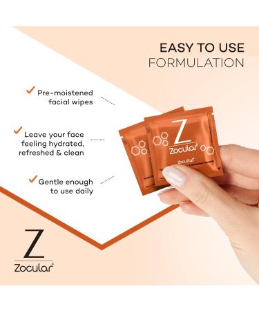 ZocuZap Facial Wipes - Moisturizing Acne Wipes for All Skin Types - 15 Ct Natural Breakout Solution for Sensitive & Oily Skin - Buy Online on GoSupps.com