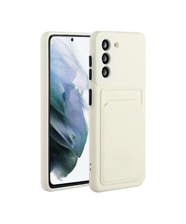 Tivenfezk Nadoli Silicone case for Samsung Galaxy A34 5G Ultra thin shockproof scratch -resistant Wallet soft TPU protective cover Mobile phone case with credit card holder Samsung Galaxy A34 5G white