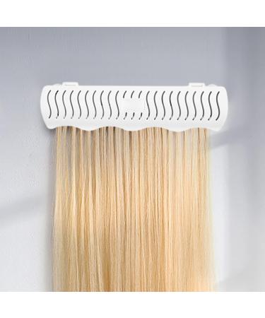 Hair Extensions Hanger - Tape-In and Halo Extensions Holder Waterproof Hair Extension Holder | 4-In-1 Hair Extension Style Caddy Professional Hair Styling Tool Extension Caddy for Washing Coloring - Buy Online on GoSupps.com