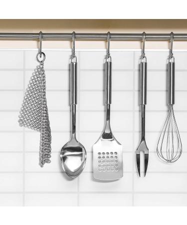 Stainless Steel Cast Iron Cleaner Cast Iron Skillet Cleaner Chainmail Scrubber Cast Iron Cleaner for Skillets Frying Pans Frying Pans Woks and More (7 x 7 Inch) - Buy Online on GoSupps.com