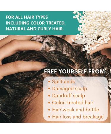 Shampoo Conditioner & Serum Set | Fermented Rice Water & Biotin | Hair Growth Repair Kit | Sulfate Free Vegan All Hair Types - Buy Online on GoSupps.com