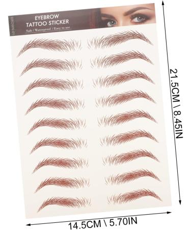 Hemoton 24 Pcs Eyebrow Transfer decals make up 3d 6d hair-like eyebrows sticker False Eyebrows - Buy Online on GoSupps.com