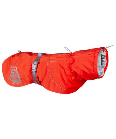 Hurtta Monsoon Eco Hundelegenmantel waterproof rain jacket for dogs with reflectors 100% recycled material red 70cm rose hip 70 cm
