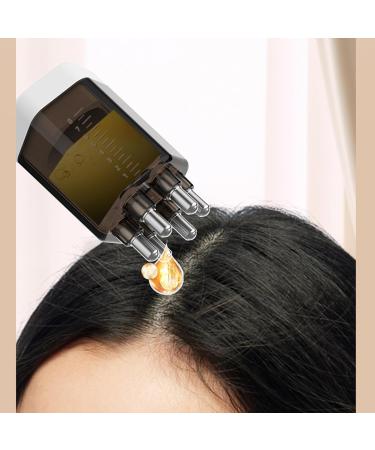 Scalp Applicator Kamm - Hair Oil Applicator Bottle for Treatment & Massage | Transparent White - Buy Online on GoSupps.com