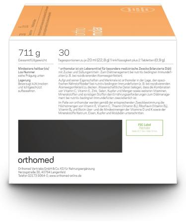 orthomed Orthomolar Lot de 30 flacons (30 x 20 ml 600 ml) - Buy Online on GoSupps.com