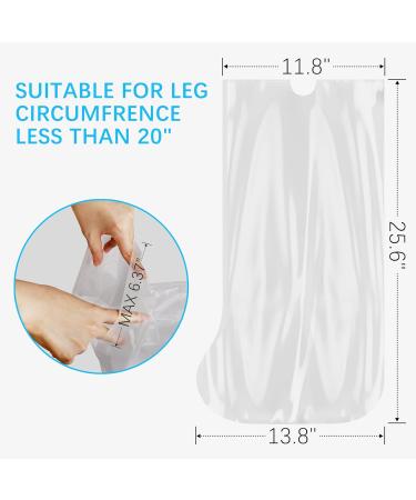 NITTIID Waterproof Cast Covers - 2 Pack Half Leg, Adult Kids, Surgery Bandage Protector, Universal Fit - Buy Online on GoSupps.com