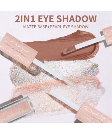 Liquid Glitter Eyeshadow & Double Headed Eyeliner - Waterproof Long Lasting Shimmer for Stunning Eye Looks | #08 - Buy Online on GoSupps.com